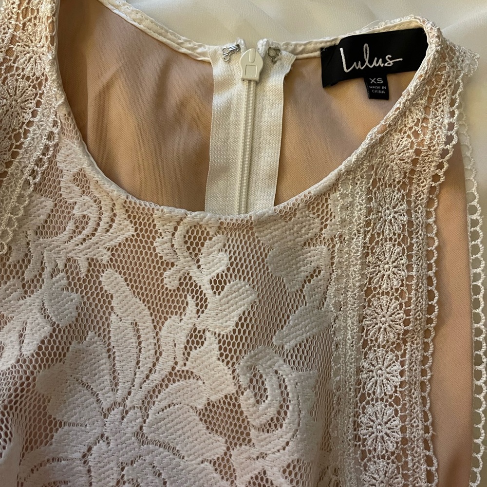 Forever and Always White Lace Maxi Dress - Picture 11 of 16